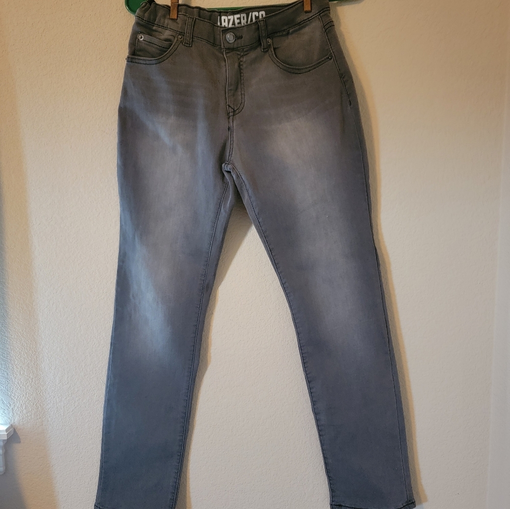 Girl's Gray Jeans, Size 14